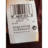 M&S Women's Suede Burgundy Jacket Size 20