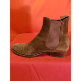 CARMINA Chelsea Brown Suede Boots Size 7.5