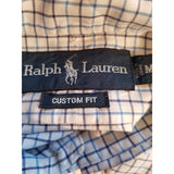 Ralph Lauren Men's Blue White Stripe Shirt Size M.