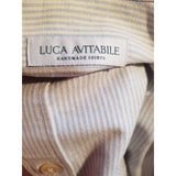 Luca Avitabile Blue White Stripe Shirt Size M.