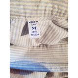 Luca Avitabile Blue White Stripe Shirt Size M.