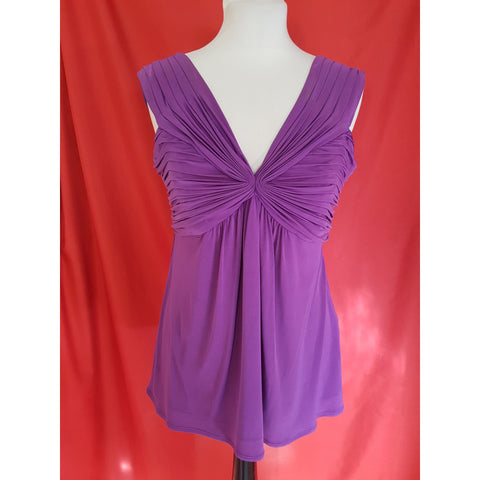 TED BAKER Women's Purple Top Size 4 / 14 UK