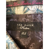 TED BAKER Men's Floral Print Double Cuff Skirt Size 15.5