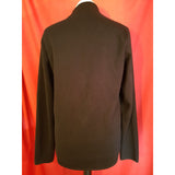 LANVIN Men's Black Wool Cotton Cardigan Size S