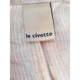 Le Civette Women's Light Brown 100% Linen Blouse Size 44 IT 16 UK