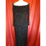 LUIS CIVIT Black Ocassion Long Dress Size 16