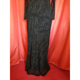 LUIS CIVIT Black Ocassion Long Dress Size 16