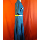 MARKWALD Blue Shirt Dress Size 16