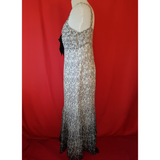 Gold by Michael White Black 100% Silk Dress with Bolero Size 16.