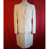 RICHARDS Women's White Skirt Suit Size 14