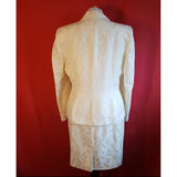 RICHARDS Women's White Skirt Suit Size 14