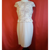 Phase Eight Light Pink White Ocassion Dress Size 16 with Jacket Size 14.