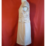 Phase Eight Light Pink White Ocassion Dress Size 16 with Jacket Size 14.