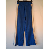 WYSE London Blue Jersey Side Stripe Wide Leg Trousers Track Pants Size 2R - UK 10