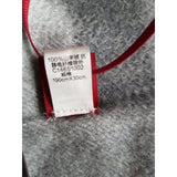 100% Cashmere Grey White Scarf