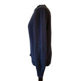 Darzi Navy Lambswool Jumper Size S