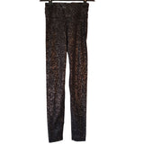 Sweaty Betty Black Gold Foil Print Leggings Size XS
