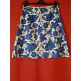 Lilly Pulitzer White Blue Cotton Skirt Size 4 / S