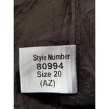 Roman Originals Brown Dress Blazer Suit, Size 20