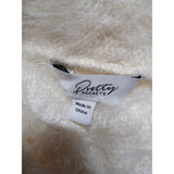 Pretty Secrets Womens Cream 3-Piece Fluffy Lounge Set Size 16/18