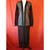 Allsaints Women's Misha Black Net Long Open Front Cardigan Size XS RRP£159.