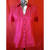 Elie Tahari Women's Red Shirt Size S