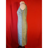 Gerard Darel Light Blue 100% Silk Dress and Blazer Size 10 UK 38 EU.