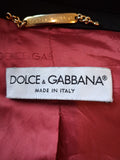 Dolce & Gabbana Womens Vintage Black Wool Coat Size 46 IT 14 UK