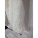 Pretty Secrets Womens Cream 3-Piece Fluffy Lounge Set Size 16/18
