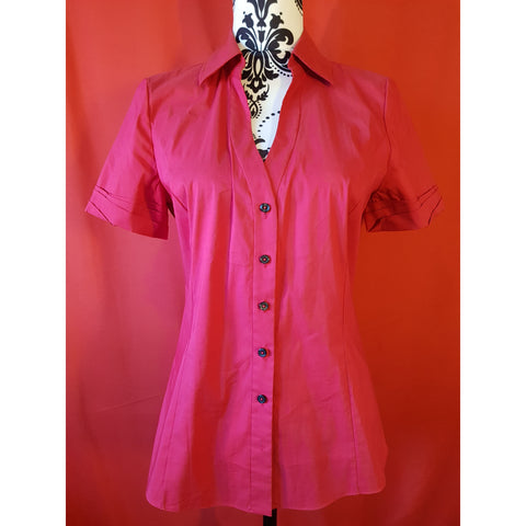 Elie Tahari Women's Red Shirt Size S