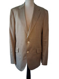 Paul Smith London The Westbourne Light Brown Cotton Blazer Jacket Made in Italy UK 38