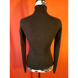 Jigsaw Women's Black Roll Neck Silk Blend Jumper Size S