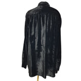 Emporio Armani Men's Black Velour Shirt Size L