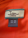 Issa Red Pure Silk Dress Size 14