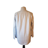 NATALINO Men's White Blue Stripe Shirt Size 39 / 15.5