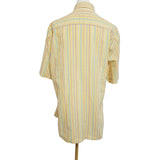 Zegna Sport Men's Yellow Stripe Shirt Size XL