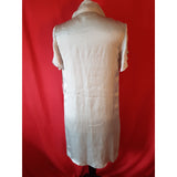 Mint Jodi Arnold Light Grey 100% Silk Dress Size 4 US 8 UK