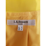 L.K.Bennett Bright Yellow Skirt with Pockets Size 12