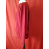 John Smedley Burgundy Wool Cashmere Jumper Size XL.