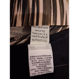 Diane von Furstenberg Black Beige Wool Silk Jersey Printed Skirt Size 6 US / S