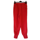 Ted Baker Red Tapered Trousers with Cuffed, Size 1 / 8