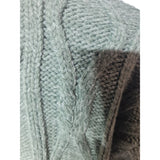 Fat Face Ladies Green Chunky Knit Jumper - Size UK 10