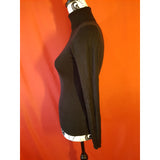 Jigsaw Women's Black Roll Neck Silk Blend Jumper Size S