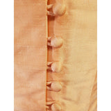 Peach Ocassion Silk Maxi Custom Dress with Bolero, Size 8/10