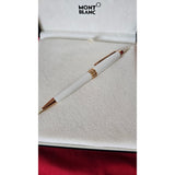 Montblanc Meisterstück White Solitaire Red Gold plated Classique Rollerball