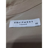 Equipment Femme Sand Pure Silk Shirt Dress Size XS