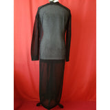 Allsaints Women's Misha Black Net Long Open Front Cardigan Size XS RRP£159.