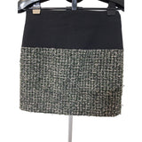 Bouchra Jarrar Black White Green Skirt Size 36 FR 8 UK