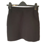 Valentino Black Wool Silk Skirt with Pockets Size 38 IT / XS