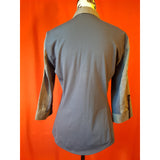 Elie Tahari Navy Blue Women's 3/4 Sleeve Shirt Size S